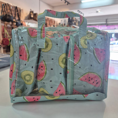 Kit Necessaire Melancia Organização com Estilo para o Dia a Dia