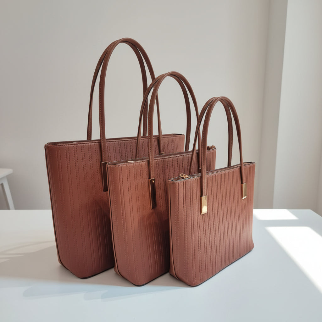 Conjunto de Bolsas Femininas 3 em 1 Bolsa TRIO para Trabalho e Dia a Dia
