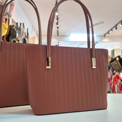Conjunto de Bolsas Femininas 3 em 1 Bolsa TRIO para Trabalho e Dia a Dia