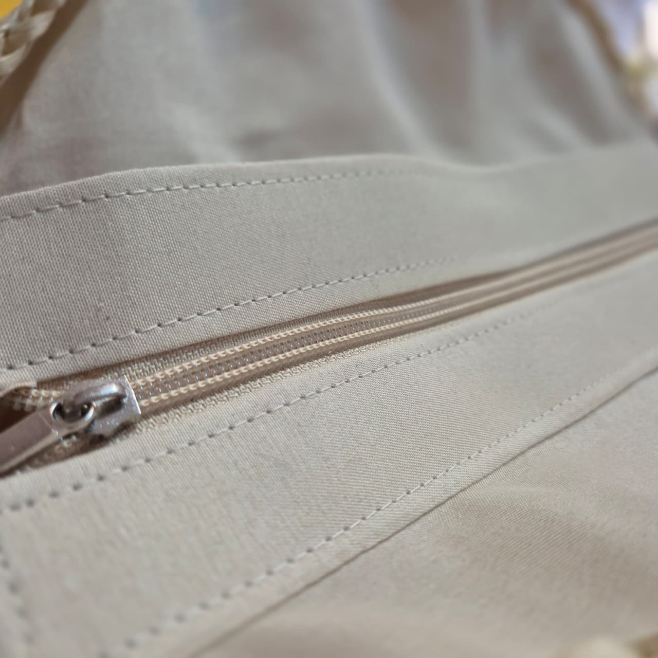 Bolsa de Praia Circular em Palha com Alça Estilo Casual