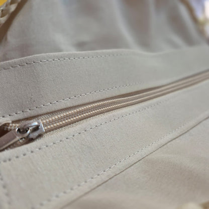 Bolsa de Praia Circular em Palha com Alça Estilo Casual